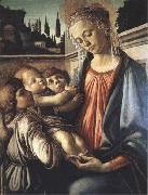 Sandro Botticelli Madonna and Child with two Angels oil painting on canvas